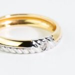 Anello in Oro Bianco e Oro Giallo con Diamante - FE507AV24L