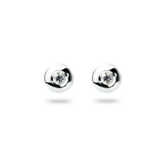 Orecchini Punto Luce in Oro Bianco con Diamanti - 1872250