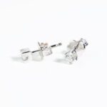 Orecchini Punto Luce in Oro Bianco con Diamanti - 1845245