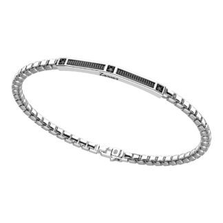 Bracciale Zancan in Argento con Spinelli Neri - Insignia 925 - EXB959