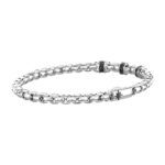 Bracciale Zancan in Argento con Spinelli Neri - Cosmopolitan - ESB283