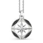 Collana Zancan in Argento con Rosa dei Venti - Cosmopolitan - ESC008