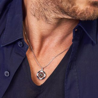 Collana Zancan in Argento con Rosa dei Venti - Cosmopolitan - ESC008