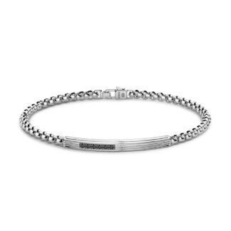 Bracciale Zancan in Argento con Spinelli Neri - Insignia 925 - EXB955