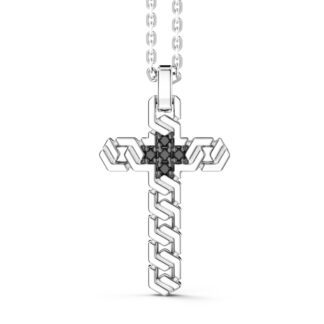 Collana Zancan in Argento con Croce e Spinelli - Insignia 925 - EXC545