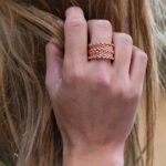 Anello da Donna Unoaerre in Bronzo con Maglia Chicco di Riso - 1599