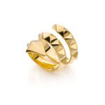 Anello a Tre Giri Unoaerre in Bronzo Dorato - Bronze - 2124