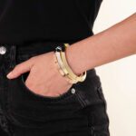 Bracciale Rigido Unoaerre in Bronzo a Tubo Triangolare - Bronze - 2145