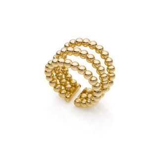 Anello Unoaerre in Bronzo con Catena a Pallini - Bronze - 2175