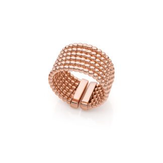 Anello Unoaerre in Bronzo con Catena a Pallini - Bronze - 2179