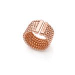 Anello Unoaerre in Bronzo con Catena a Pallini - Bronze - 2179