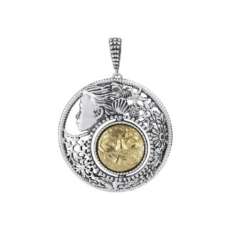 Ciondolo Gerardo Sacco in Argento e Oro | Febbraio - Mesi Reverse - 27733