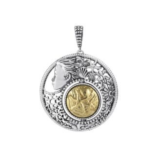 Ciondolo Gerardo Sacco in Argento e Oro | Luglio - Mesi Reverse - 27738