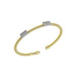 Bracciale Bangle da Donna in Oro Giallo con Diamanti - 4458/B