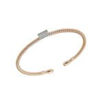 Bracciale Bangle da Donna in Oro Rosa con Diamanti - 5029/B