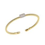 Bracciale Bangle da Donna in Oro Giallo con Diamanti - 5029/B-BG