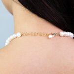 Collana da Donna in Argento con Perle, Cianite e Pietra di Luna - 359CO