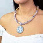 Collana con Cammeo da Donna in Argento e Pietre Dure - 951CO/1