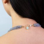 Collana da Donna in Argento con Acquamarina e Quarzo Idrotermale - 99CO