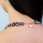 Collana da Donna in Argento con Morganite e Quarzo Idrotermale - 110CO