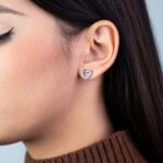 Orecchini a Lobo da Donna in Oro 18kt e Zirconi con Cuore - 1616