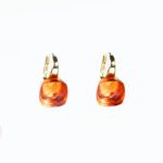 Orecchini da Donna in Oro Giallo 18kt con Quarzo Citrino - OR82CITR