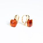 Orecchini da Donna in Oro Giallo 18kt con Quarzo Citrino - OR82CITR