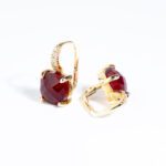 Orecchini da Donna in Oro Giallo 18kt con Quarzo Idrotermale - OR74RU