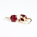 Orecchini da Donna in Oro Giallo 18kt con Quarzo Idrotermale - OR74RU