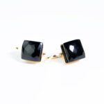 Orecchini da Donna in Oro Giallo 18kt con Onice Nera - OR60ON