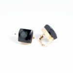 Orecchini da Donna in Oro Giallo 18kt con Onice Nera - OR60ON