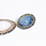 Orecchini da Donna in Argento con Cianite e Pietra di Luna - 359OR