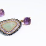 Orecchini da Donna in Argento con Zaffiri e Zirconi - 952OR/1