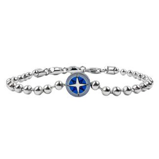 Bracciale da Uomo Zancan in Acciaio con Rosa dei Venti - Hiteck - EHB239