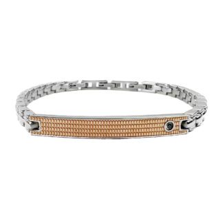 Bracciale da Uomo Zancan in Acciaio con Spinelli - UHB008