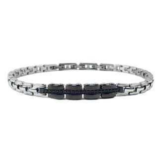 Bracciale da Uomo Zancan in Acciaio con Spinelli - UHB048