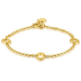 Bracciale Rosato Componibile in Argento con Anelli - Storie - RBR04