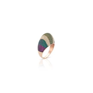 Anello Sogni da Donna in Argento Rosé e Zirconi - AN009RM-16