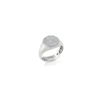 Anello da Mignolo Sogni Donna in Argento e Zirconi - Tondo - AN074BB