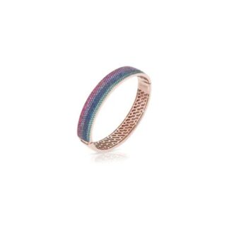 Bracciale Rigido Sogni da Donna in Argento Dorato e Zirconi - BR091RBL