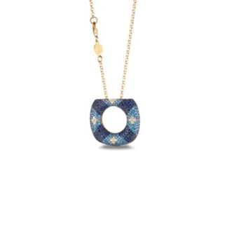 Collana con Ciondolo Sogni da Donna in Argento Dorato e Zirconi - CL098GBL