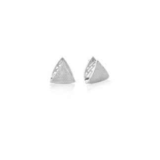 Orecchini a Lobo Sogni da Donna in Argento e Zirconi - Triangolo - OR009BB