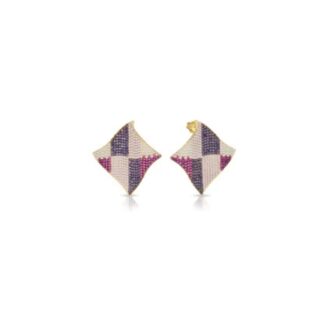 Orecchini a Lobo Sogni da Donna in Argento e Zirconi - Rombo - OR057GM