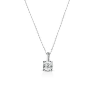 Collana Marika in Oro Bianco con Diamante - CD98FGRIF05B/6