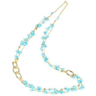 Collana Koliè 925 in Argento e Pasta di Turchese - Corfù - CLCORFU15