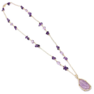 Collana Koliè 925 in Argento ed Ametista - Shine - CL SHINE8B##