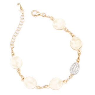 Bracciale Ippocampo da Donna in Argento Dorato e Zirconi - Element - IPEL102