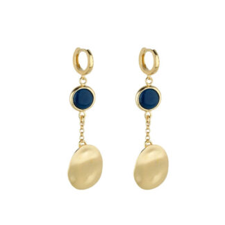 Orecchini Ippocampo da Donna in Argento Dorato e Quarzo - Element - IPEL39