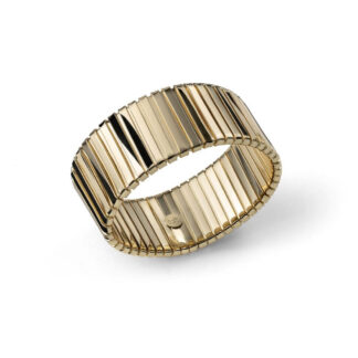 Bracciale da Donna Unoaerre scanalata in Bronzo Dorato - 2722