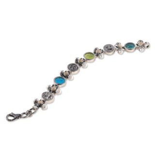 Bracciale Gerardo Sacco in Argento e Oro - Paste Vitree - 35130
